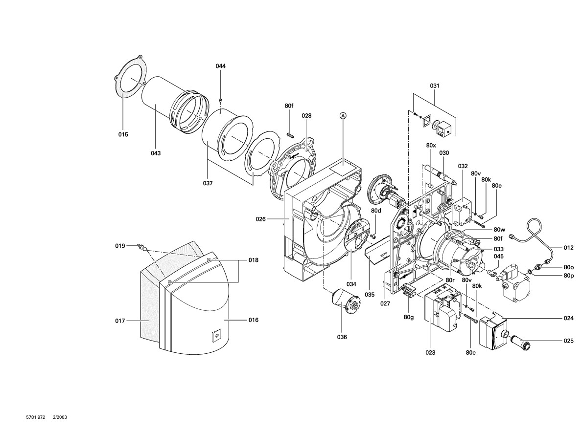Pièce détachée Viessmann Brûleur fioul Vitoflame 300 VHG 27kW n° 72... — free download