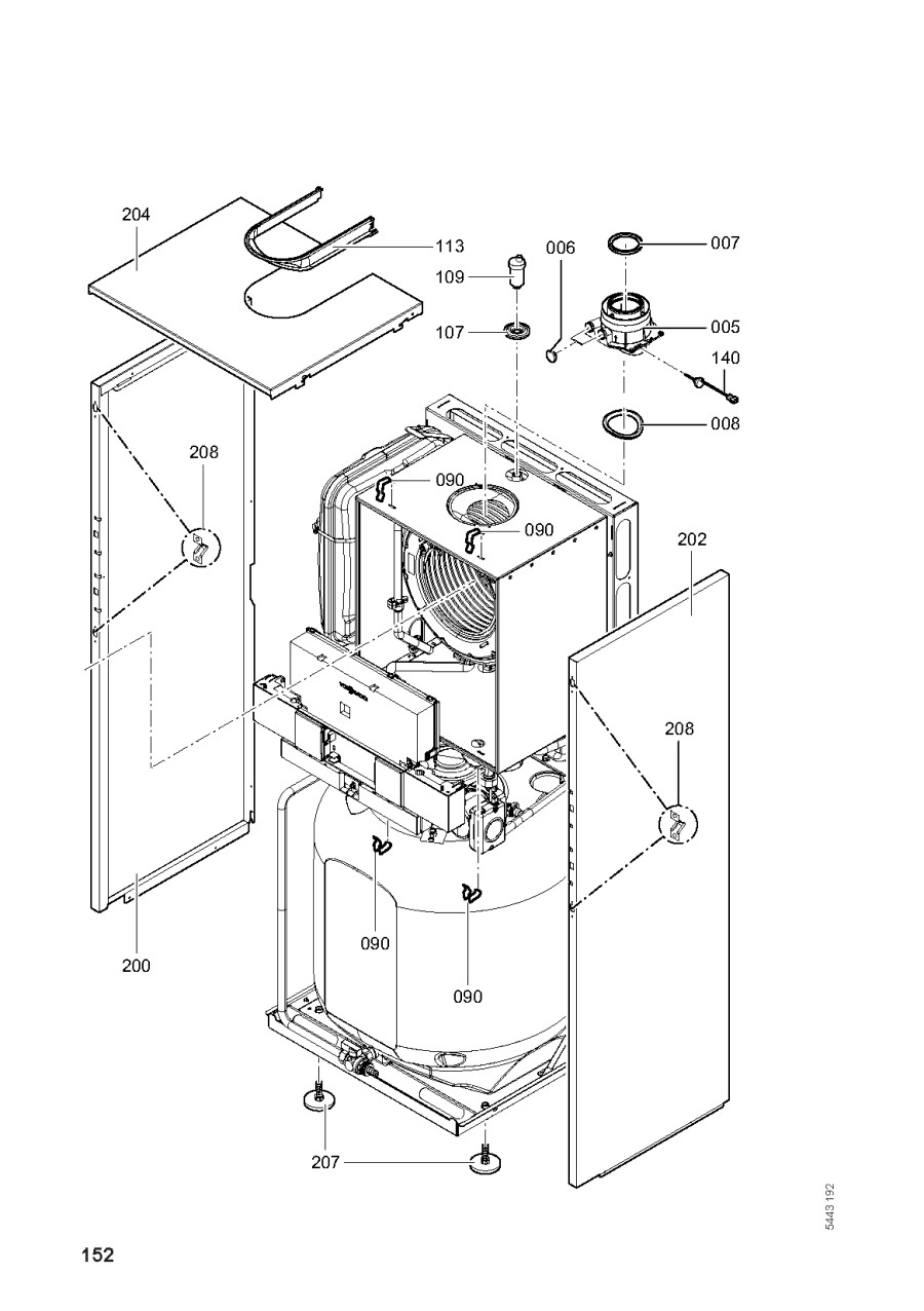 Pièce détachée Viessmann Chaudière Vitodens 333F FS3B 26kW n° 7424998 — free download